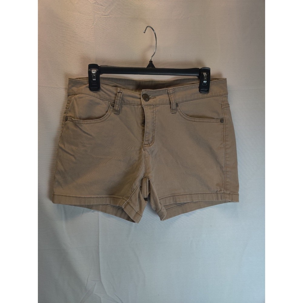 Faded Glory Shorts Size 8 Women’s  Pockets Khaki Beige Casual Mid-Rise